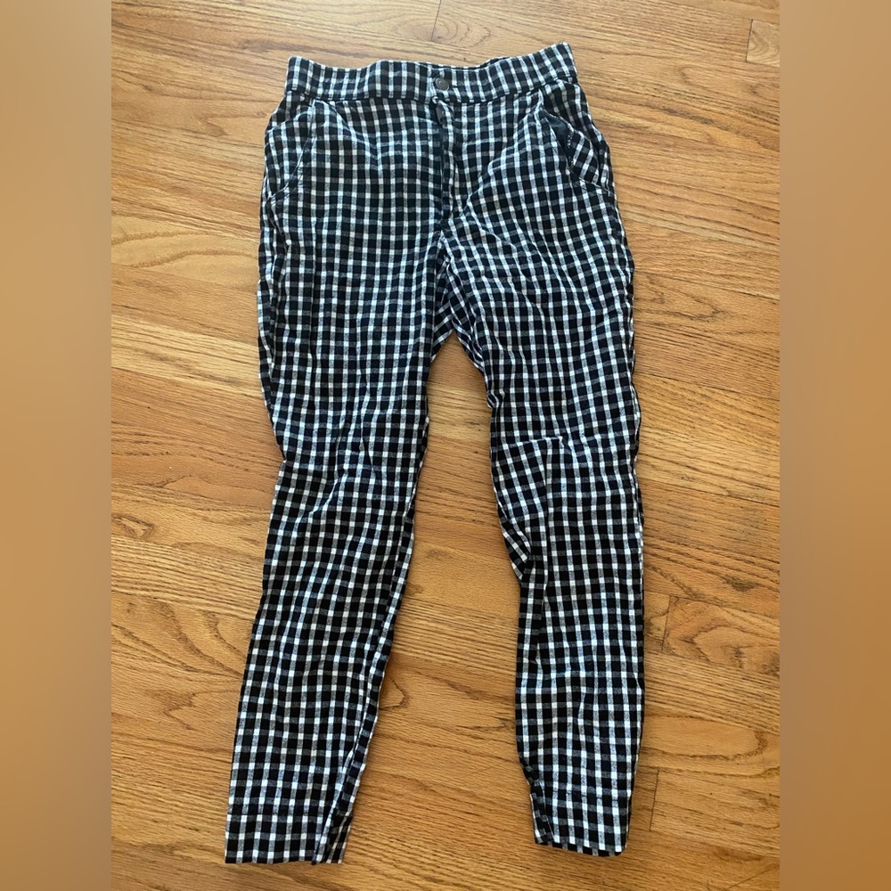 Black and white checkered Hollister dress pants